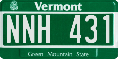 VT license plate NNH431