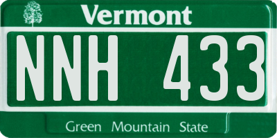 VT license plate NNH433