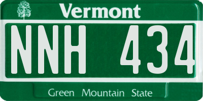 VT license plate NNH434
