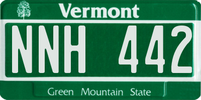 VT license plate NNH442