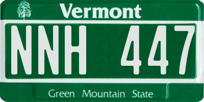 VT license plate NNH447