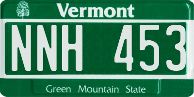 VT license plate NNH453