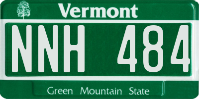 VT license plate NNH484