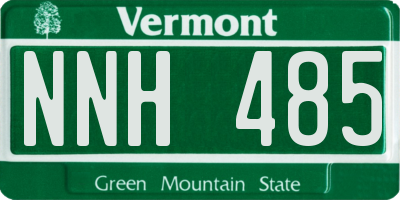 VT license plate NNH485