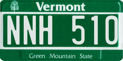 VT license plate NNH510
