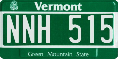 VT license plate NNH515