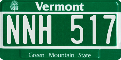VT license plate NNH517