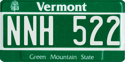 VT license plate NNH522