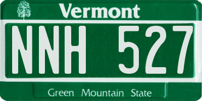 VT license plate NNH527