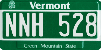 VT license plate NNH528