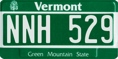 VT license plate NNH529