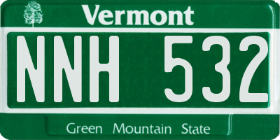 VT license plate NNH532