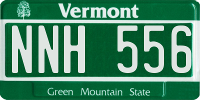 VT license plate NNH556
