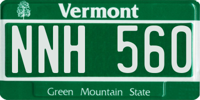 VT license plate NNH560