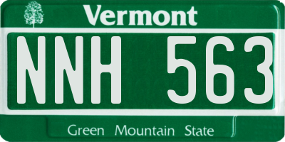 VT license plate NNH563