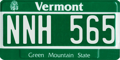 VT license plate NNH565