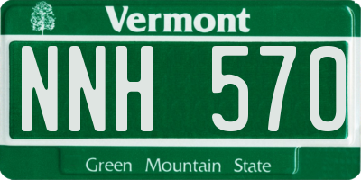 VT license plate NNH570