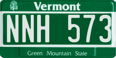 VT license plate NNH573