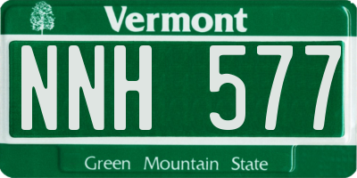 VT license plate NNH577