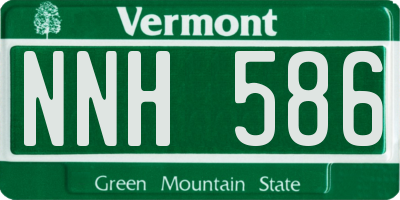 VT license plate NNH586