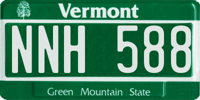 VT license plate NNH588