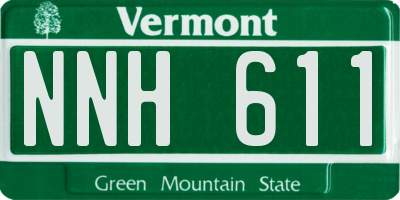 VT license plate NNH611