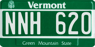 VT license plate NNH620