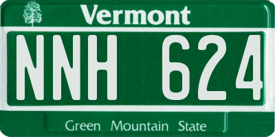 VT license plate NNH624