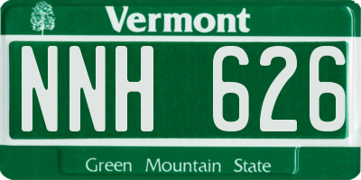 VT license plate NNH626