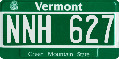 VT license plate NNH627