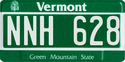 VT license plate NNH628