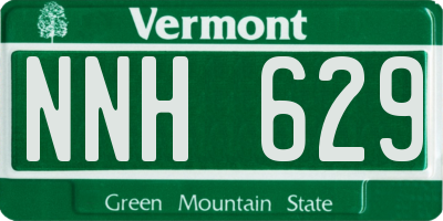 VT license plate NNH629