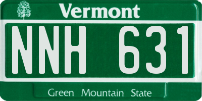 VT license plate NNH631