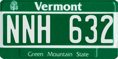 VT license plate NNH632