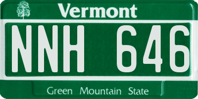 VT license plate NNH646