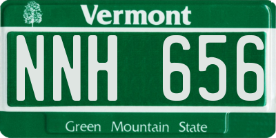 VT license plate NNH656
