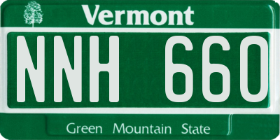 VT license plate NNH660