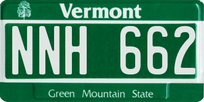 VT license plate NNH662