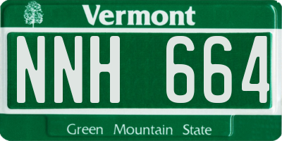 VT license plate NNH664