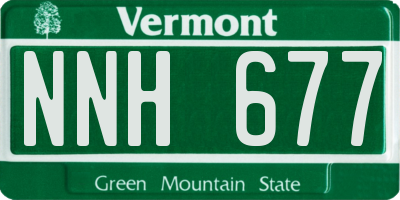 VT license plate NNH677