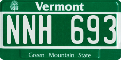 VT license plate NNH693