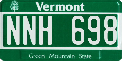 VT license plate NNH698