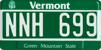 VT license plate NNH699