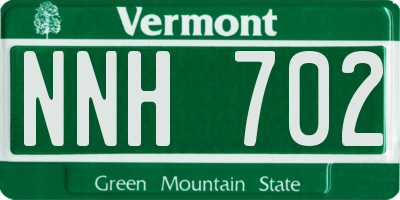VT license plate NNH702