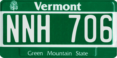 VT license plate NNH706