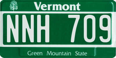 VT license plate NNH709