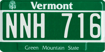 VT license plate NNH716