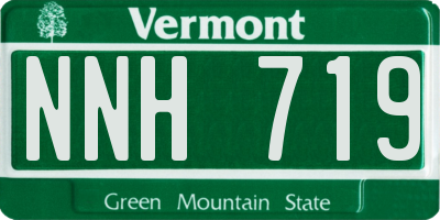 VT license plate NNH719
