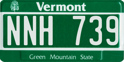 VT license plate NNH739