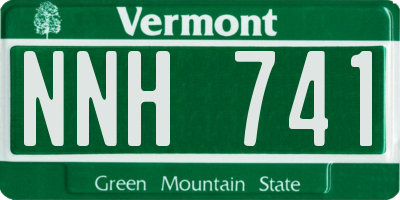 VT license plate NNH741